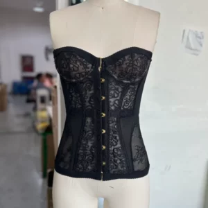 Spicy Girl Sexy Tight Corset Lace Hollow Sleeveless Strapless Top 2025 Summer Fashion Women Street Trendy Vest - Image 6