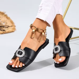 designer slides flip flops mule Shoes slippers women sandal luxury 2026 shoes woman ladies summer leather flat slippers - Image 5