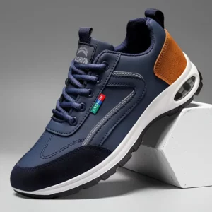 Men's Trendy Sports Shoes Lightweight Breathable Modern Non Slip Shoes Suede Detailing Outdoor Stylish Daily Wear Men Sneakers - Image 1