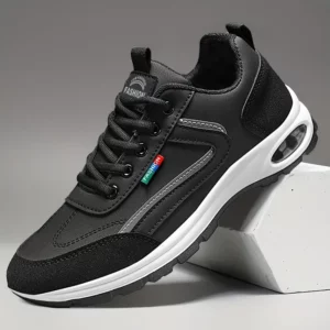 Men's Trendy Sports Shoes Lightweight Breathable Modern Non Slip Shoes Suede Detailing Outdoor Stylish Daily Wear Men Sneakers - Image 2