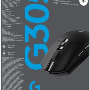 Logitech G305 Lightspeed Wireless Gaming Mouse, Hero Sensor, 12,000 Dpi, Lightweight, 6 ProgRAMmable Buttons, 250H Battery Life, On-Board Memory, Compatible With Pc / Mac - Black - Image 2