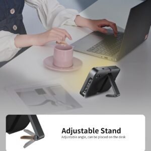 TONEOF 96 LED Cell Phone Light with Soft Diffuser and Stand, Rechargeable Magnetic Portable Selfie Light with Clip, 2500k-9900K Adjustable Lighting for Recording Videos, Cameras, Tablets, Zoom Call, Photography - Image 6