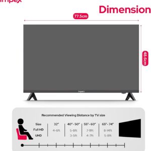 Impex 32 Inch HD Smart LED TV - HD 1366 x 768 Resolution, Latest Android Television, Quad Core, Frameless, A+ Panel, Android TV with Wi-Fi, 2 HDMI, 2 USB, VGA, RJ45, 178° View, Slim Design, Netflix, YouTube, 2 Year Warranty - Gloria 32 Smart IX 32HD SMART IX 32HD SMART Black - Image 4