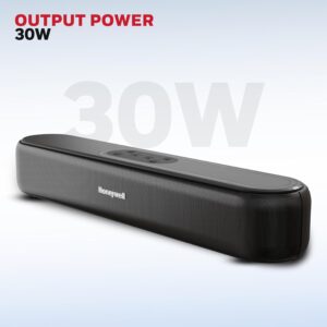 Honeywell New Launch Moxie V3000 Soundbar with 30W Wireless Stereo Sound, Deep Bass, BT v5.3+EDR, 12hrs Playtime, Dual 57mm drivers, Input mode - AUX, USB, HDMI/ARC - Image 6