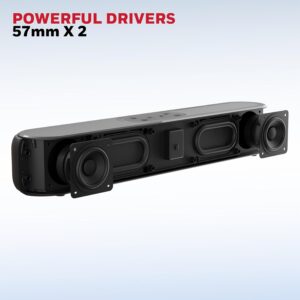 Honeywell New Launch Moxie V3000 Soundbar with 30W Wireless Stereo Sound, Deep Bass, BT v5.3+EDR, 12hrs Playtime, Dual 57mm drivers, Input mode - AUX, USB, HDMI/ARC - Image 7
