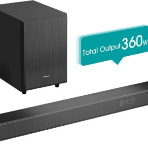 Hisense AX3120G 3.1.2 Channel 360W Dobly Atmos Soundbar with Wireless Subwoofer and Up Firing Speakers - Image 6
