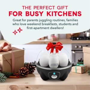 Dash Rapid Egg Cooker - Boiler, Poacher & Steamer - Includes Measuring & Recipe Guide - Dishwasher Safe - BPA Free - Holds 7 Eggs, Black - Image 10