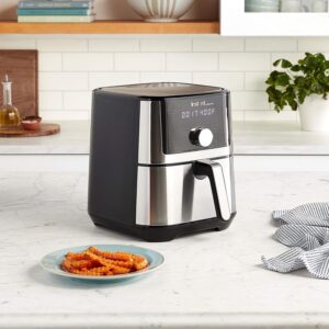 Instant Pot 4QT Vortex Plus 6-in-1 Mini Air Fryer, Custom Program Options, Crisps, Broils, Roasts, Dehydrates, Bakes, Reheats, 100+ In-App Recipes, Stainless Steel,4 Quarts - Image 2