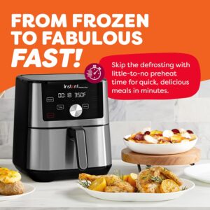Instant Pot 4QT Vortex Plus 6-in-1 Mini Air Fryer, Custom Program Options, Crisps, Broils, Roasts, Dehydrates, Bakes, Reheats, 100+ In-App Recipes, Stainless Steel,4 Quarts - Image 5