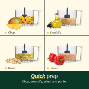 Cuisinart Mini-Prep Plus Food Processor, 24-Ounce Mini Food Processor to Chop Herbs, Vegetables, and Hard Cheese, 24-Ounce Work Bowl, Reversible Stainless Steel Blade, DLC-2ABC, Brushed Chrome - Image 3