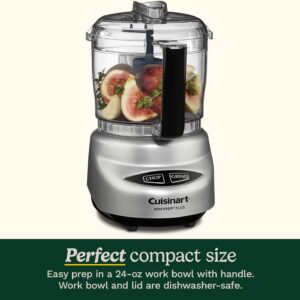 Cuisinart Mini-Prep Plus Food Processor, 24-Ounce Mini Food Processor to Chop Herbs, Vegetables, and Hard Cheese, 24-Ounce Work Bowl, Reversible Stainless Steel Blade, DLC-2ABC, Brushed Chrome - Image 4