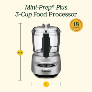 Cuisinart Mini-Prep Plus Food Processor, 24-Ounce Mini Food Processor to Chop Herbs, Vegetables, and Hard Cheese, 24-Ounce Work Bowl, Reversible Stainless Steel Blade, DLC-2ABC, Brushed Chrome - Image 5
