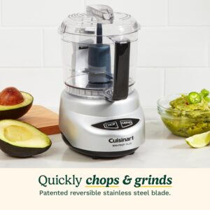 Cuisinart Mini-Prep Plus Food Processor, 24-Ounce Mini Food Processor to Chop Herbs, Vegetables, and Hard Cheese, 24-Ounce Work Bowl, Reversible Stainless Steel Blade, DLC-2ABC, Brushed Chrome - Image 7