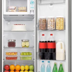 Hisense 233L Gross/ 177L Net Capacity, Single Door Compact Refrigerator With Water Dispenser RR233N4WSU Silver - Image 4