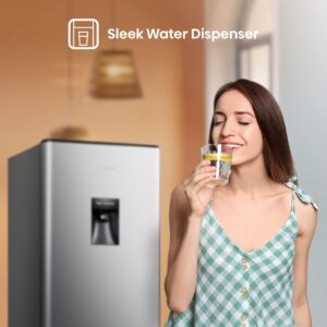 Hisense 233L Gross/ 177L Net Capacity, Single Door Compact Refrigerator With Water Dispenser RR233N4WSU Silver - Image 7