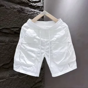 Men's Summer Pocket Zipper Cargo Shorts Trendy Brand Versatile Loose Quick-drying Sports Loose Casual Five-point Beach Pants - Image 6