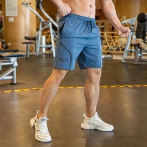 Men Beach Shorts Male Gym Fitness Sport Short Pants Joggers Basketball Sportswear Bodybuilding Loose Plus Size Zip Pocket - Image 5