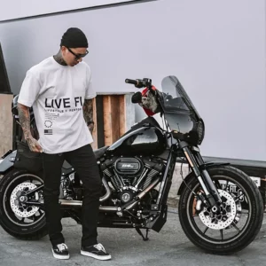 Men's Summer Oversized Hip-hop T-Shirt Loose Casual Gym Fitness Workout Bodybuilding Running Short Sleeve Sports Tee Male Tops - Image 4