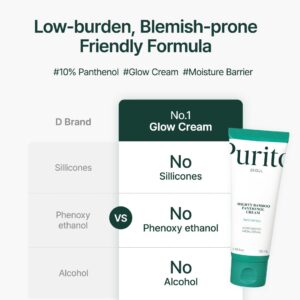 PURITO Panthenol 10% Post-Acne Cream | Moisturizer for Blemish Marks, Barrier Repair | Silicone-Free, Non-Comedogenic, Fragrance-Free, Vegan & Cruelty-free | Korean Skincare, 100mL 3.38 fl.oz - Image 5