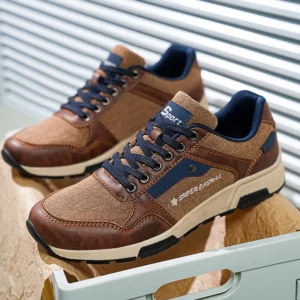 New Men Leather Casual Shoes Outdoor Comfortable High Quality Fashion Soft Homme Classic Ankle Non-slip Flats Moccasin Trend - Image 1