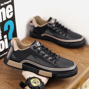 2025 summer flying mesh surface breathable casual sports shoes non-slip men fashion men's board shoes flat shoes large size 47 - Image 7
