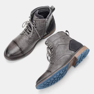 Boots Leather Comfortable Brand Fashion 2026 Boots Shoes Man - Image 3