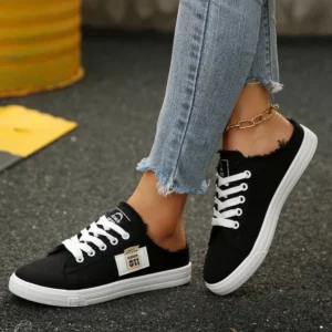 2025 Spring and Autumn New Women's Breathable Fashion Sneakers Flat Shoes Casual Women's Shoes - Image 4
