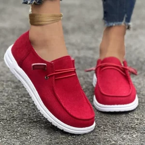 New fashion women's canvas shoes versatile anti slip student casual sports shoes plus size women's single shoes - Image 1