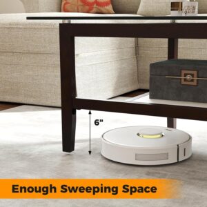 Tangkula Glass Coffee Table, 42” 2-Tier Rectangular Center Table with Storage Shelf & Solid Rubber Wood Legs, Modern Cocktail Table for Living Room, Home Office (Brown, 42" x 23.5") - Image 6