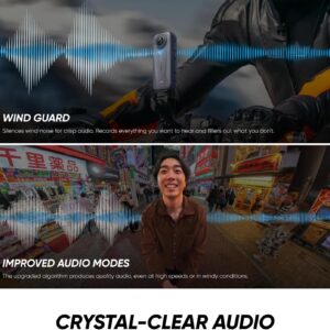 Insta360 X4 Air Starter Bundle - Lightweight 165g 8K 360 Camera, Invisible Selfie Stick, Replaceable Lenses, Shoot First & Frame Later, Built-in Wind Guard, FlowState Stabilization, AI-Powered App - Image 2