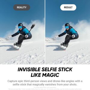 Insta360 X4 Air Starter Bundle - Lightweight 165g 8K 360 Camera, Invisible Selfie Stick, Replaceable Lenses, Shoot First & Frame Later, Built-in Wind Guard, FlowState Stabilization, AI-Powered App - Image 4