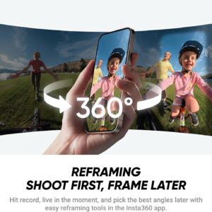 Insta360 X4 Air Starter Bundle - Lightweight 165g 8K 360 Camera, Invisible Selfie Stick, Replaceable Lenses, Shoot First & Frame Later, Built-in Wind Guard, FlowState Stabilization, AI-Powered App - Image 5