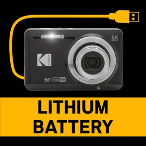 Kodak PIXPRO Friendly Zoom FZ55-BK 16MP Digital Camera with 5X Optical Zoom 28mm Wide Angle and 2.7" LCD Screen - Image 7