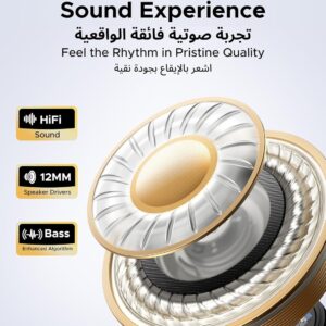 UGREEN ClipBuds, Open-ear Wireless Headphones with 4 Mic Clear Call Earbuds Clip on Earphones Bluetooth 6.0, App&Touch Control, IPX5 for Running Fitness, 30H Playtime, iOS&Android, Fit for S26 Ultra - Image 3