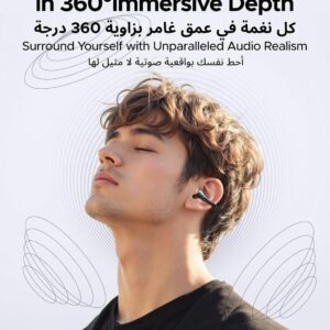 UGREEN ClipBuds, Open-ear Wireless Headphones with 4 Mic Clear Call Earbuds Clip on Earphones Bluetooth 6.0, App&Touch Control, IPX5 for Running Fitness, 30H Playtime, iOS&Android, Fit for S26 Ultra - Image 8