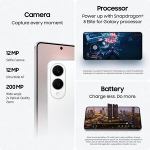 SAMSUNG Galaxy S25 Edge Phone, 256 GB AI Smartphone, Unlocked Android, Night Video, Fast Processor, ProScaler Display, Long Battery Life, 2025, Titanium JetBlack (International Version) - Image 2