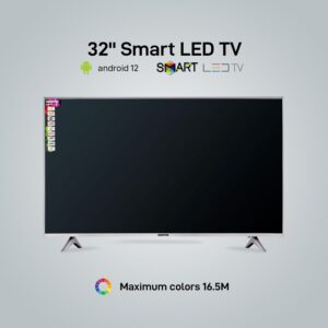 GEEPAS 32" Edgelss Slim LED TV with Remote Control,HDMI & USB Ports, AV Mode, Head Phone Jack, PC Audio In,VGA,Energy Saving Technology, Dynamic Sound GLED3201EHD Black - Image 7