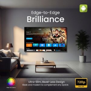 STAR TRACK LED Smart TV, HD, 32 Inch Smart TV, Android 14.0,A+ Screen, WiFi, MIRACAST, Netflix, YouTube, Prime Video, HDMI, USB - Image 3