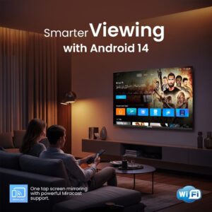 STAR TRACK LED Smart TV, HD, 32 Inch Smart TV, Android 14.0,A+ Screen, WiFi, MIRACAST, Netflix, YouTube, Prime Video, HDMI, USB - Image 4