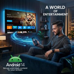 STAR TRACK LED Smart TV, HD, 32 Inch Smart TV, Android 14.0,A+ Screen, WiFi, MIRACAST, Netflix, YouTube, Prime Video, HDMI, USB - Image 7