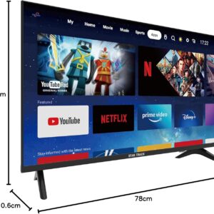 STAR TRACK LED Smart TV, HD, 32 Inch Smart TV, Android 14.0,A+ Screen, WiFi, MIRACAST, Netflix, YouTube, Prime Video, HDMI, USB - Image 8