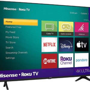 Hisense 50 Inch TV 4K UHD Smart TV, With Dolby Vision HDR, DTS Virtual X, YouTube, Netflix, Freeview Play & Alexa Built-in, Bluetooth & WiFi Black Model 50A61GTUK - 1 Year Full Warranty. - Image 3