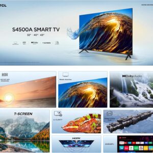 TCL 32-Inch HD Android Smart TV for Bedroom & Small Spaces – HDR, Dolby Audio, Google Assistant, Chromecast Built-in – (2024 Model – 32S4500A) - Image 3