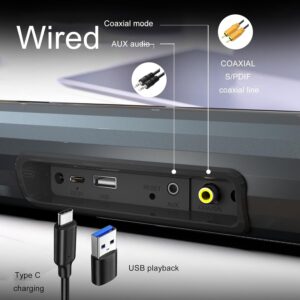 Bluetooth Sound Bar for TV, Bluetooth 5.3 Sound Bar Speaker with Immersive Sound Experience, RGB Ambient Light, Versatile Sound Modes with Wide Compatibility for Home Theater TV PC - Image 5