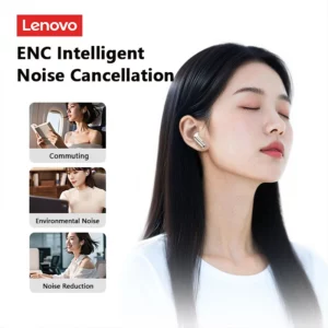 Lenovo LE208 TWS Bluetooth 6.0 Wireless Leather Earphones Stereo ENC Noise Cancelling Headphone 38ms Low Latency Gaming Headset - Image 3