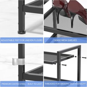 2 Tier Shoe Rack, Expandable Shoe Rack for Closet, Adjustable Shoe Organizer for Entryway, Shoe Storage Organizer for Door Entrance, Garage, Bedroom - Image 5