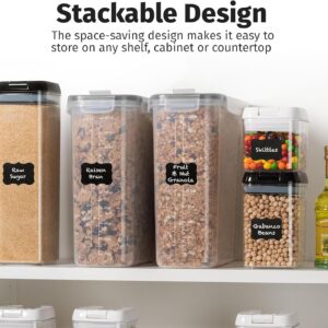 Shazo 2 Pack (6.3L / 213OZ) EXTRA Large Airtight Food Storage Cereal Containers for Bulk Food Storage BPA-Free Plastic Container, Pantry Organization and Canister for Rice, Pasta, Sugar & Flour - Image 8
