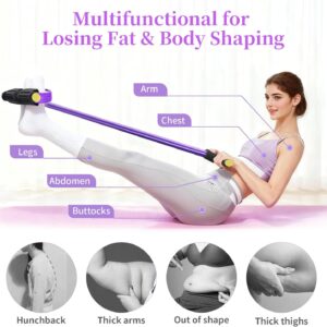 Pedal Resistance Bands with Handles, Upgrade 6-Tubes Manual Tension Training Pedal, Natural Rubber Foot Pedal Resistance Bands, Multifunction Fitness Bands for Abdomen, Waist, Arm, Leg - Image 6