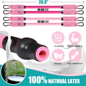 Ayombo Pilates Bar Kit with Resistance Bands, Pilates Workout Equipment for Legs, Hip, Waist, Arm, Squats Exercise Equipment for Home Workouts, Adjustable 3-Section Pilates Bar Kit for Women & Men - Image 3