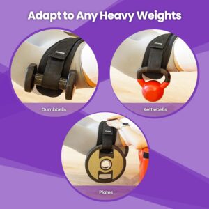 Hip Thrust Belt, Balency Hip Thrust Belt for Dumbbells Heavy, Booty Belt for Hip Thrust, Slip-Resistant Padding Hip Thrust Belt for Gym or Home Workouts, Hip Thrust Band for Dumbbell Kettlebell Plate - Image 3
